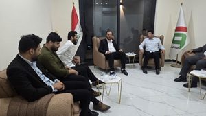 الأمين العام لحزب البيت الوطني يستقبل وفد تجمع بغداد الوطني