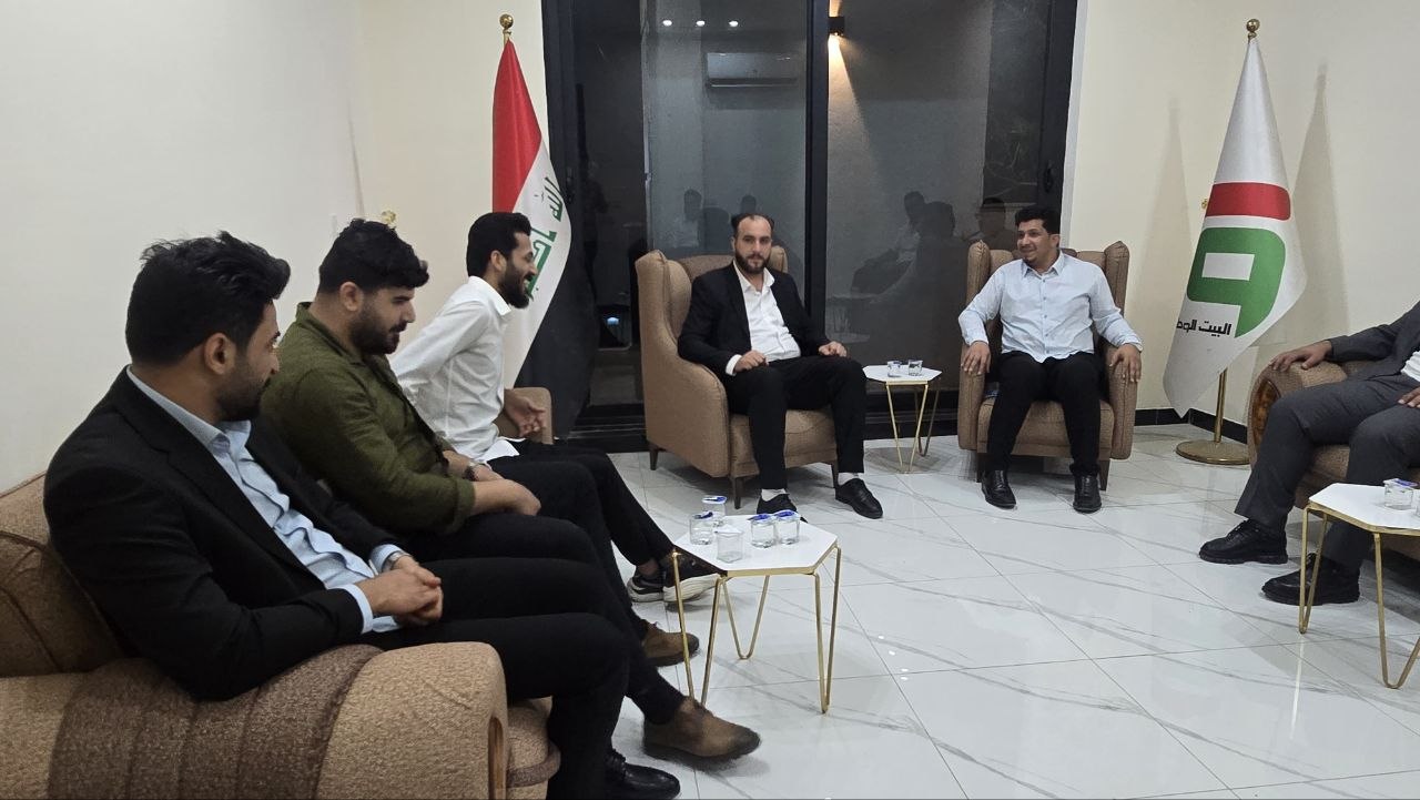 الأمين العام لحزب البيت الوطني يستقبل وفد تجمع بغداد الوطني