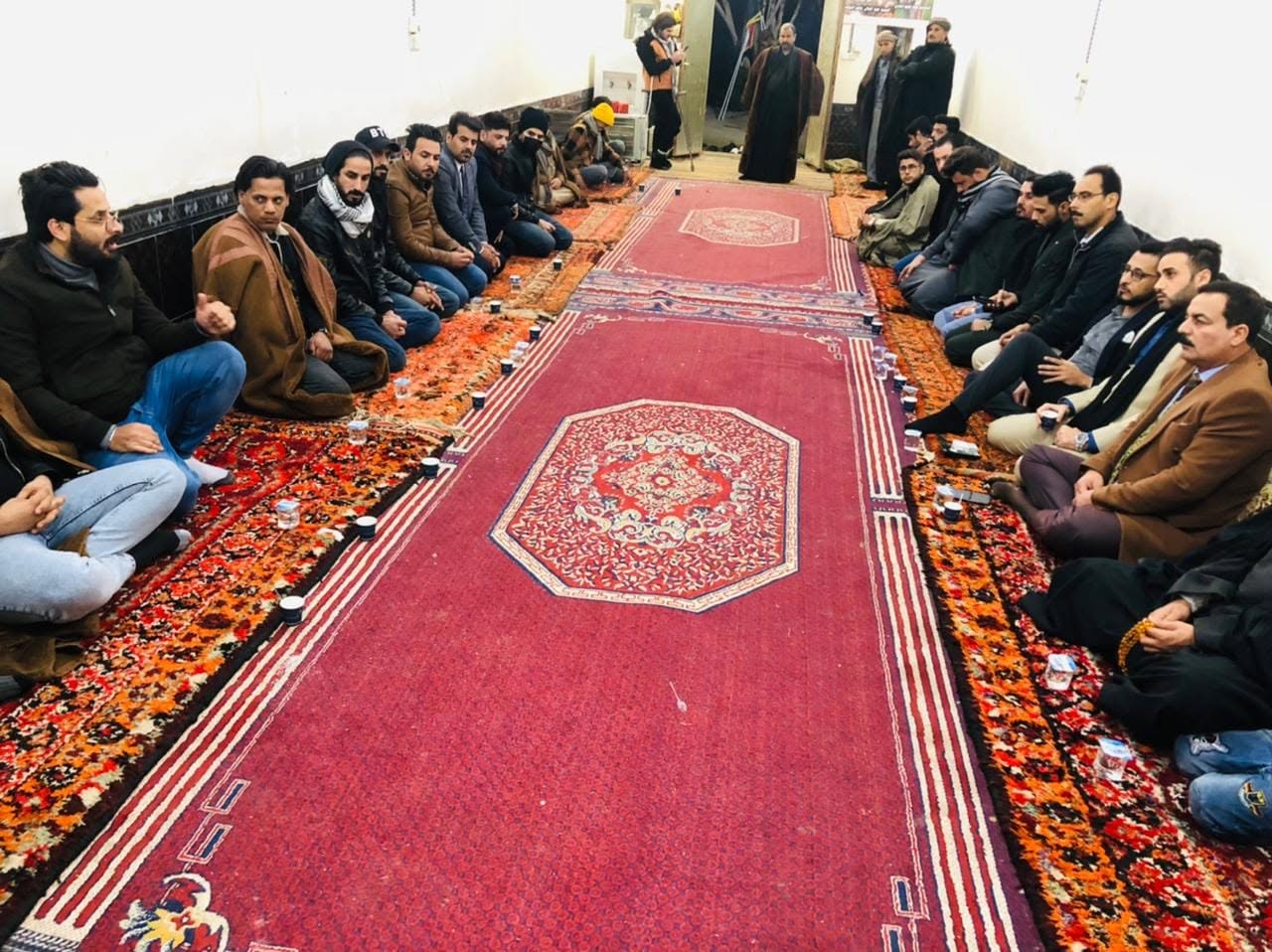 البيت الوطني يزور السيد حميد الياسري بعد نجاته من محاولة الاغتيال