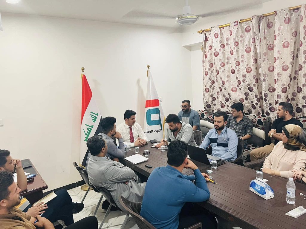 ضمن جدول أعماله الشهري الامين العام للبيت الوطني السيد حسين الغرابي يزور مكتب الحزب في محافظة بابل